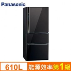 Panasonic 國際牌 610公升 變頻三門冰箱NR-C618HV-K(光釉黑)